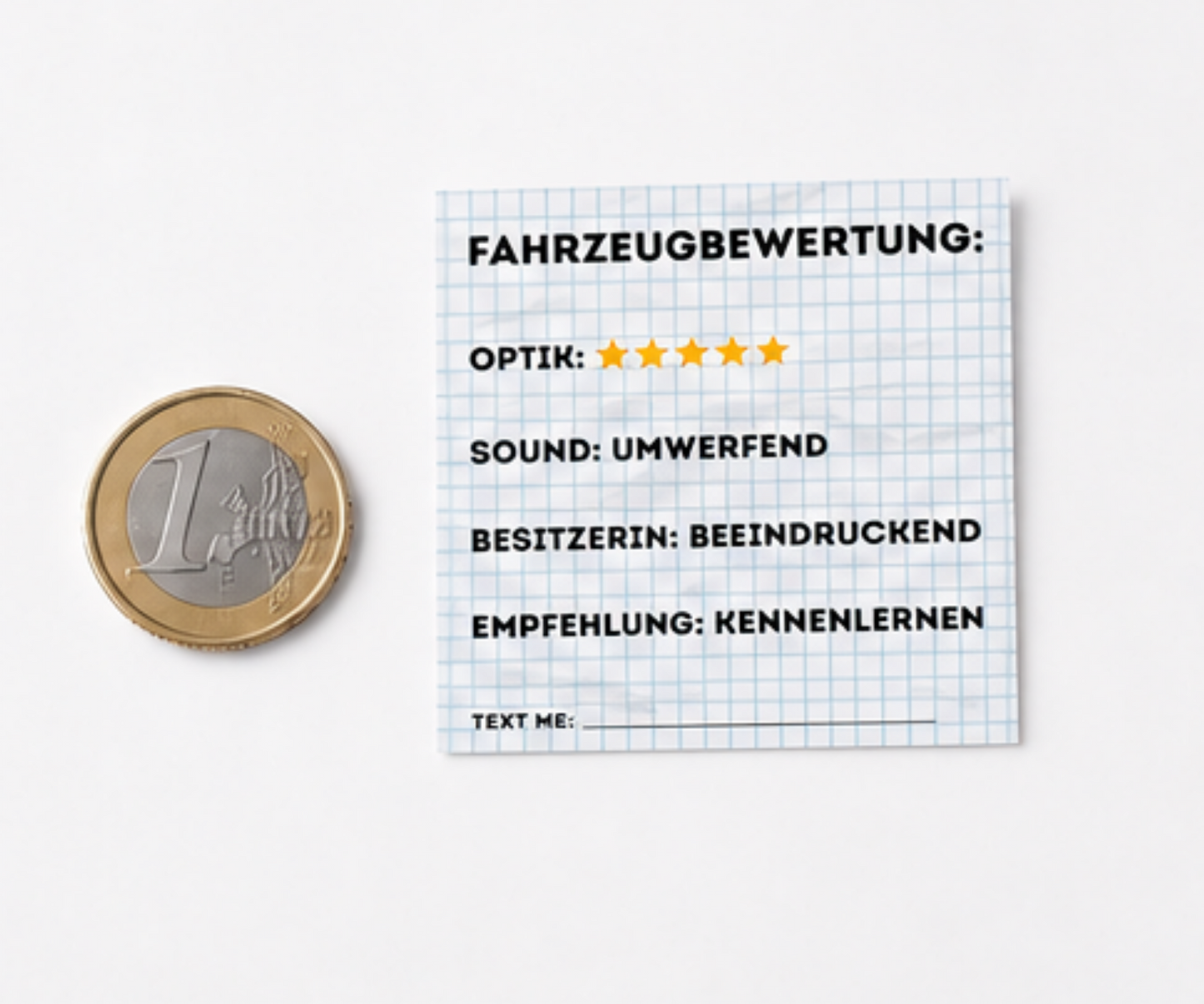 Fahrzeugbewertung Sticker 10er Set
