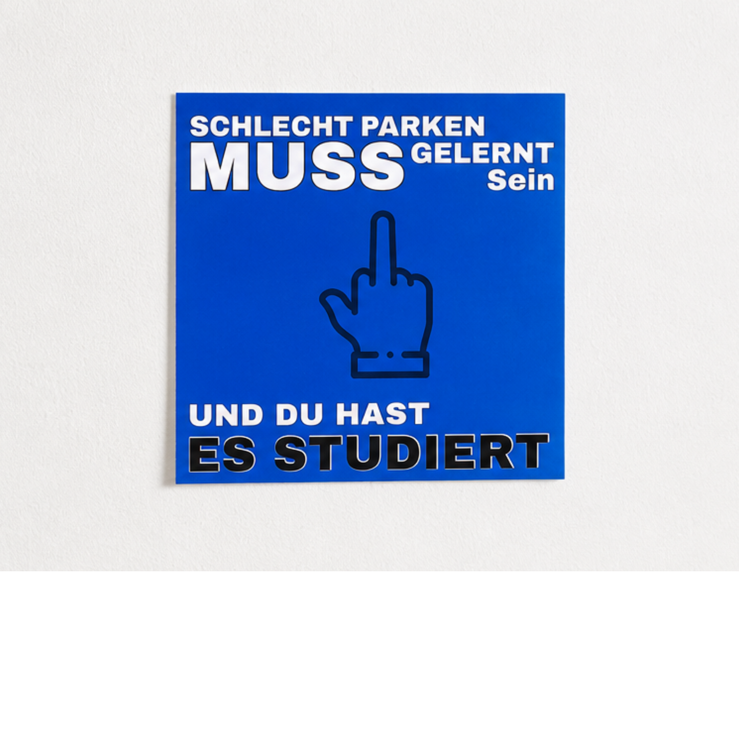 Schlecht Parken muss gelernt sein Sticker 10er Set
