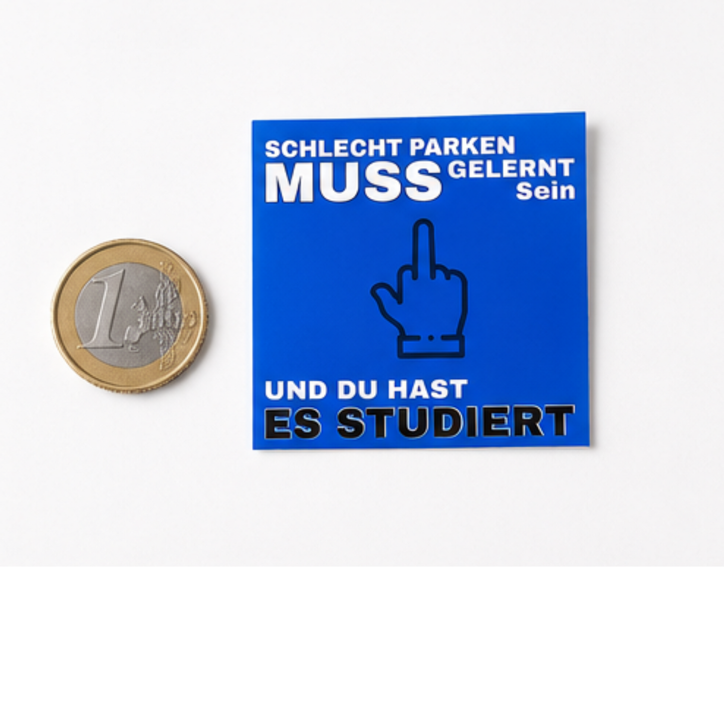 Schlecht Parken muss gelernt sein Sticker 10er Set